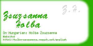 zsuzsanna holba business card